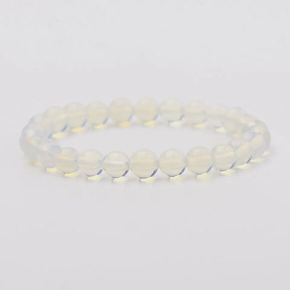 Natural 8MM Lake Blue Gemstone Bracelet Men Women Healing Stone Chakra Jewelry - Picture 13 of 16